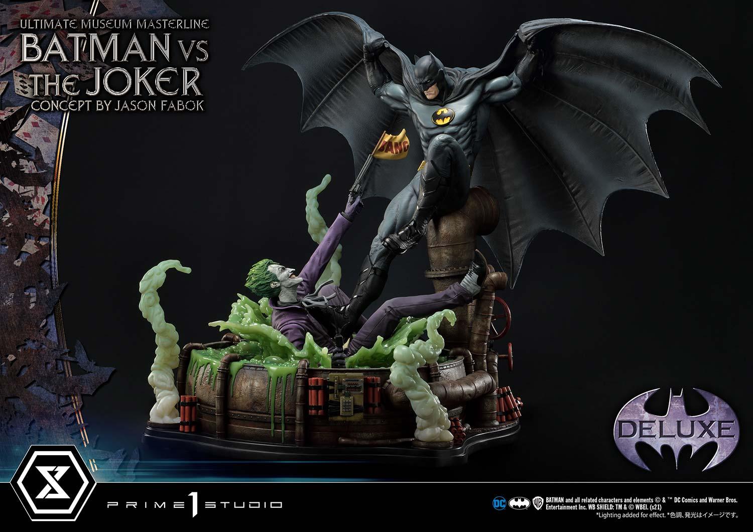 Batman Versus The Joker (Concept By Jason Fabok) Deluxe Bonus Version Statue By Prime1 Studio