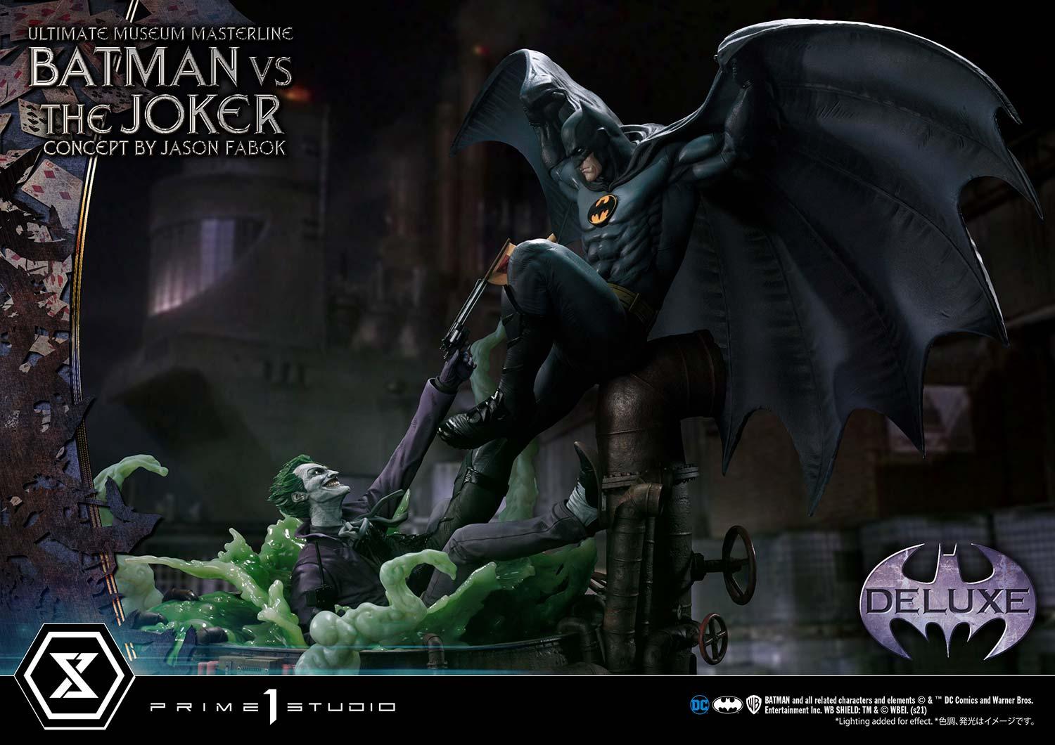 Batman Versus The Joker (Concept By Jason Fabok) Deluxe Bonus Version Statue By Prime1 Studio