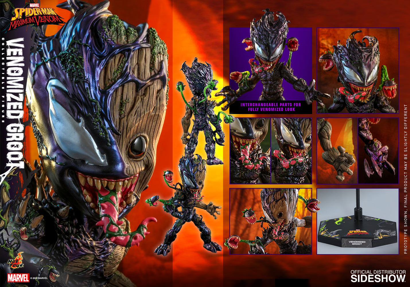 Venomized Groot Sixth Scale Figure By Hot Toys