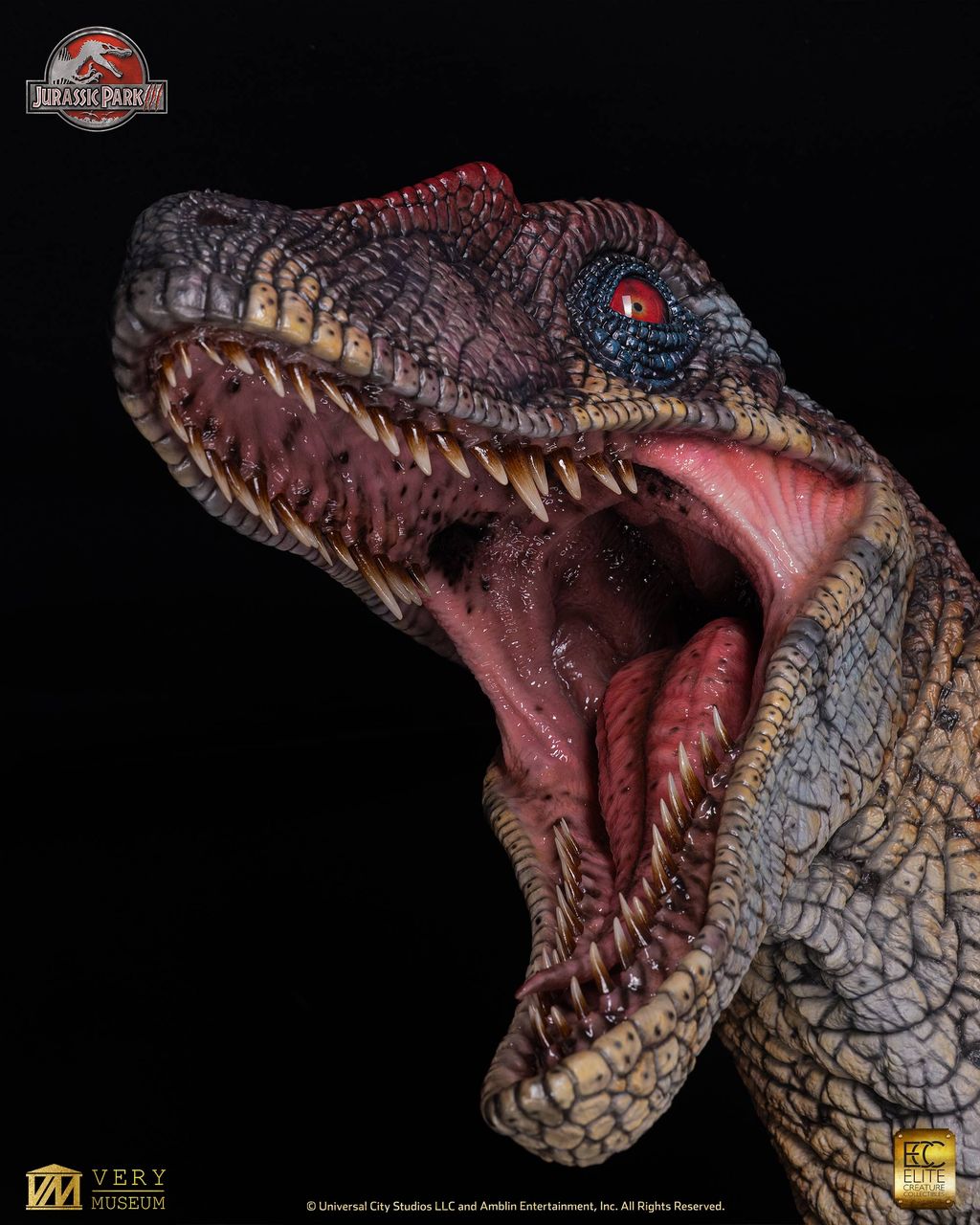 JP III: Male Alpha Velociraptor Bust
