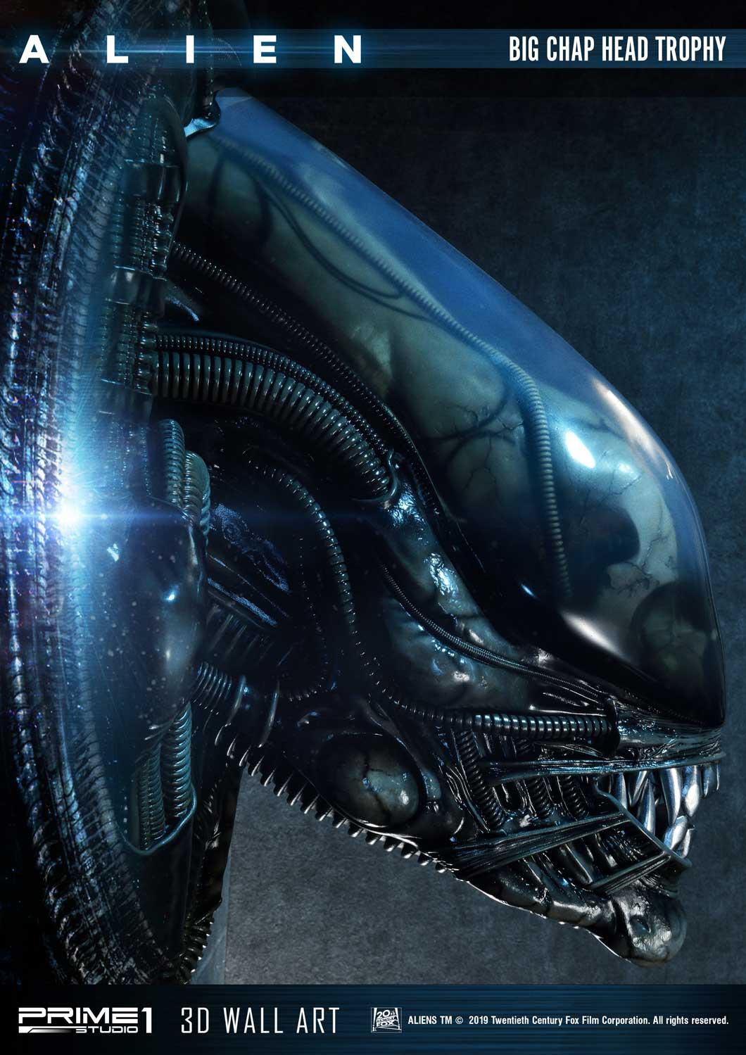 Alien Big Chap Head Trophy 3D Wall Art by Prime1 Studios