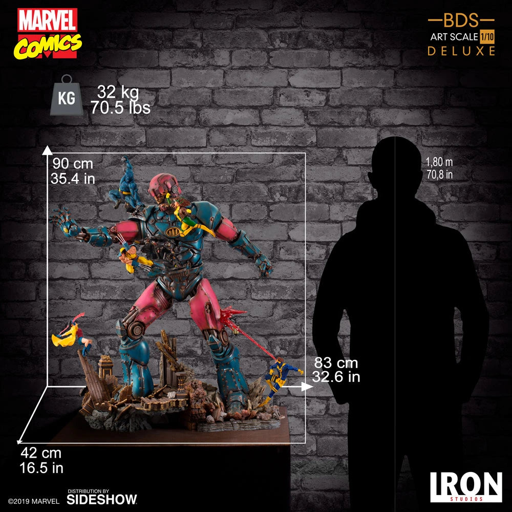 X-Men Vs Sentinel 1 (Deluxe) 1:10 Scale Statue By Iron Studios