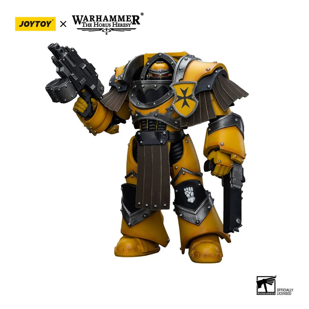 Warhammer: The Horus Heresy Imperial Fists Legion Cataphractii Terminator Squad Legion Cataphractii with Chainfist 1/18 Scale Action Figure