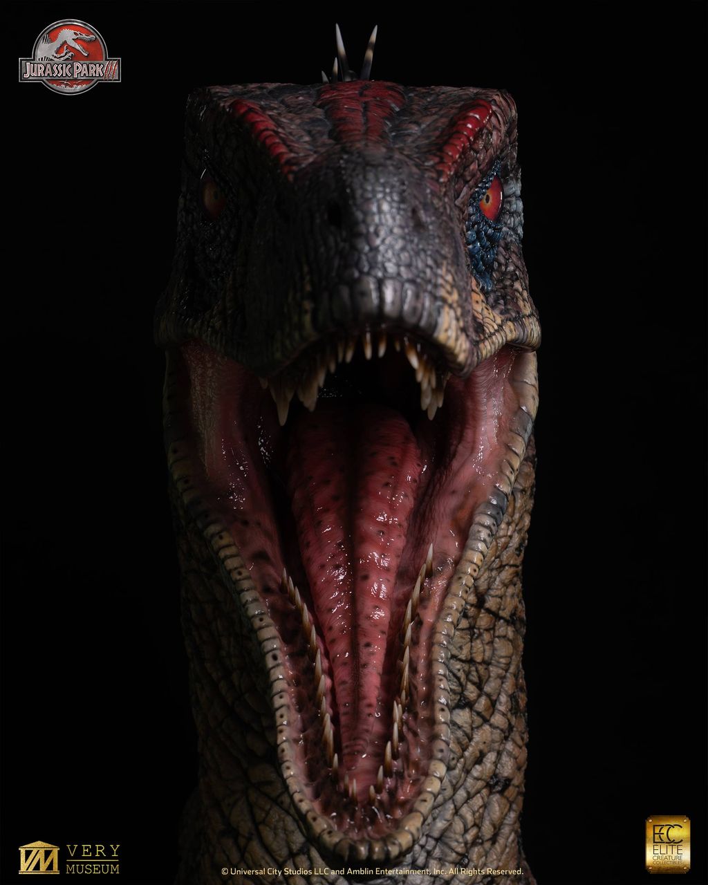 JP III: Male Alpha Velociraptor Bust