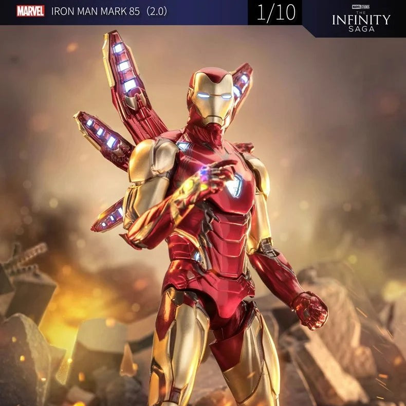 Iron Man Mark 85 Avengers Endgame Nano Suit Ver. 2.0 Deluxe Edition Action Figure by ZD Toys